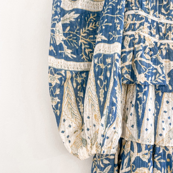 Ulla Johnson Nina Tiered Cotton Voile Mini Dress Lanai 4 - Picture 9 of 14